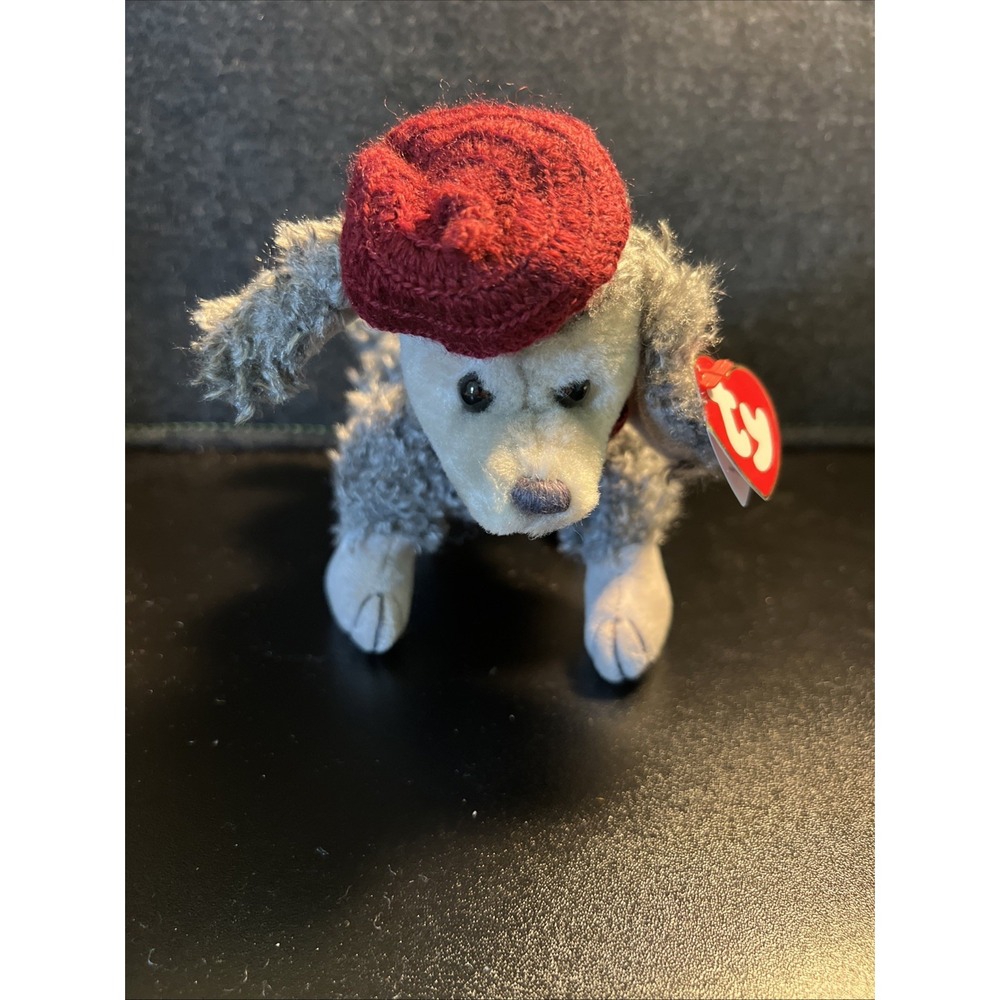 TY Attic Treasures Cheri "Oh La La" Poodle Dog Plush Stuffed Animal Vintage EUC